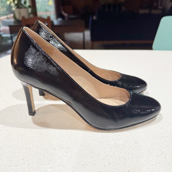 Cole Haan Women 8 Black Textured Pumps Round Toe - Picture 5 of 11